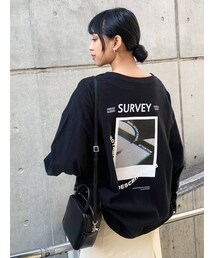 EMODA | バックアートバルキートップ(Tシャツ/カットソー)