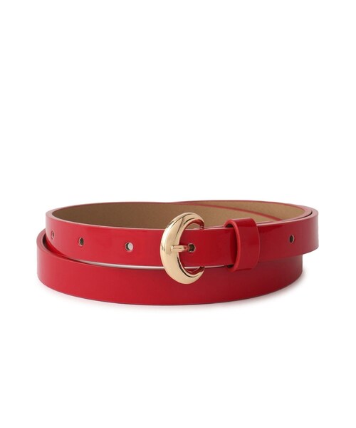 ROPE' PICNIC（ロペピクニック）の「16mmカーブラウンドバックルベルト（ベルト・レディース・ブラック系/ベージュ/レッド・F）」の11枚目の写真