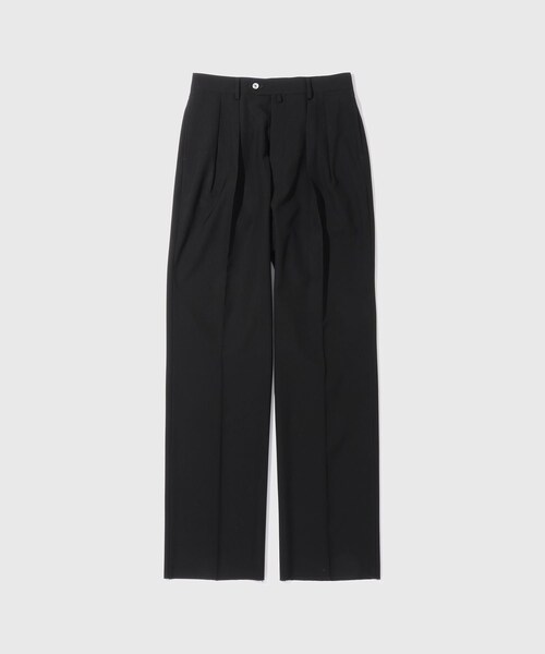 ADAM ET ROPE'(アダムエロペ)の「【NEAT/ニート】Wool Poplin Wide(その他パンツ・メンズ・ブラック・44/46/48)」の4枚目の写真
