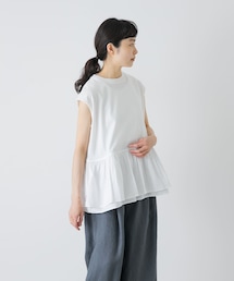 かぐれ | 裾フリルノースリーブインナーカットソー(Tシャツ/カットソー)