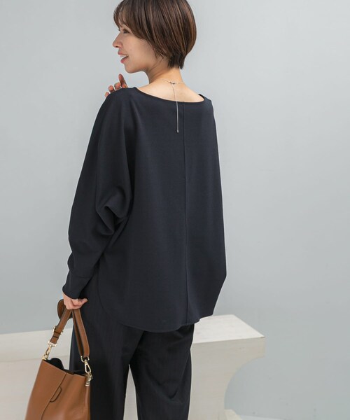 URBAN RESEARCH ROSSO（アーバンリサーチロッソ）の「ニットジョーゼットドルマンプルオーバー（シャツ/ブラウス・レディース・OFF WHITE/NAVY・FREE）」の10枚目の写真