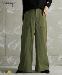 Soiunique | BIGポケットベイカーワイドパンツ ［Soiunique］(その他パンツ)