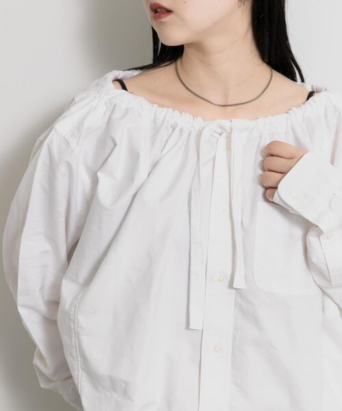 THE GOODLAND MARKET（ザグッドランドマーケット）の「77circa　make width adjustable wide shirt（シャツ/ブラウス・レディース・white1/white2/white3・one）」の5枚目の写真