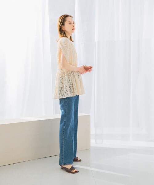 URBAN RESEARCH ROSSO（アーバンリサーチロッソ）の「NEEDBY heritage　ANNIE PANTS（デニムパンツ・レディース・SHONANMDBL/SHONANDKGY・24/25/26/27）」の22枚目の写真