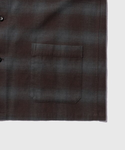 ADAM ET ROPE'(アダムエロペ)の「FLANNEL CHECK COVERALL(カバーオール・メンズ・グリーン系・L/M/S)」の13枚目の写真