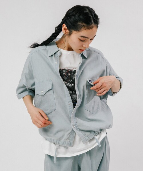 EKAL(エカル)の「『別注』Wrangler×EKAL ライトデニムワークシャツ(シャツ/ブラウス・レディース・USED/O.W・Free)」の9枚目の写真