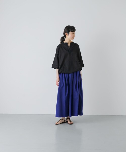 かぐれ（カグレ）の「コットンタックスカート（スカート・レディース・SANDBEIGE/ROYAL BLUE・Free）」の16枚目の写真