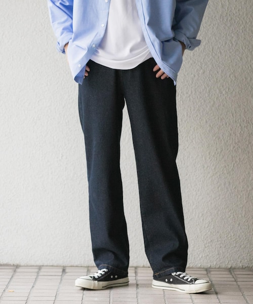 ITEMS URBANRESEARCH（アイテムズ アーバンリサーチ）の「5-pocket DENIM PANTS（デニムパンツ・メンズ・BLK/IDG BLU/BLU・M/L）」の3枚目の写真