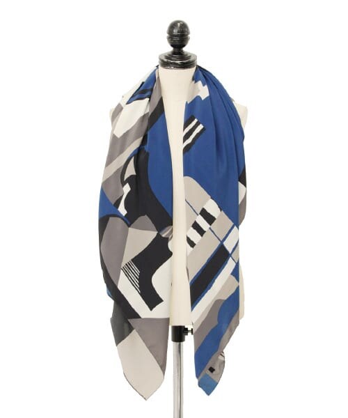 URBAN RESEARCH ROSSO（アーバンリサーチロッソ）の「幾何学スカーフ（マフラー・レディース・PINK/NAV・Free）」の6枚目の写真