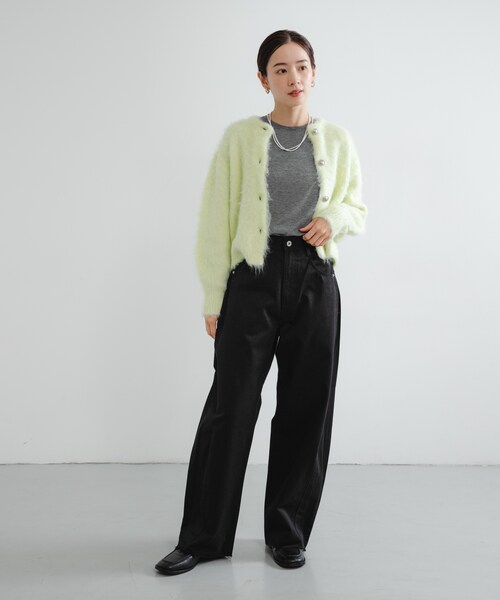 URBAN RESEARCH（アーバンリサーチ）の「コットンサテンカットオフカーブパンツ（その他パンツ・レディース・BEIGE/BLACK・36/38/40）」の19枚目の写真