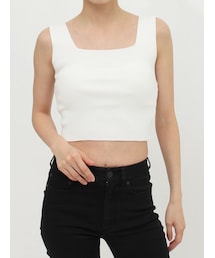 MURUA | クロップトスクエアニットタンク(ニット/セーター)