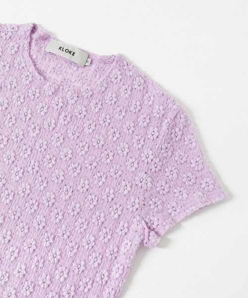 URBAN RESEARCH（アーバンリサーチ）の「KLOKE　Ruse Top（Tシャツ/カットソー・レディース・Cream/Lilac・S）」の7枚目の写真