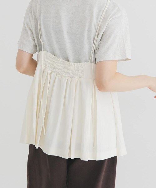 KBF（ケイビーエフ）の「タックフレアビスチェ（その他トップス・レディース・IVORY/BLACK/ACIDKHAKI・One）」の5枚目の写真