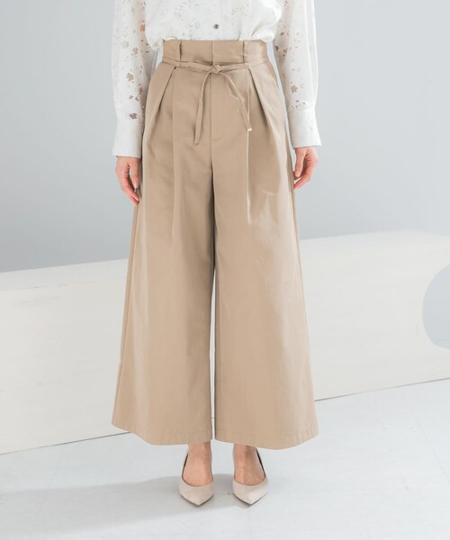 URBAN RESEARCH ROSSO（アーバンリサーチロッソ）の「コットンツイルベルテッドワイドパンツ（その他パンツ・レディース・BEIGE/BLUE・36/38）」の9枚目の写真