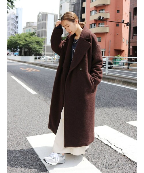 Ungrid（アングリッド）の「スライバーチェスターロングコート（その他アウター・レディース・ミックス/グレー/ブルー/ブラウン・S/M）」の14枚目の写真