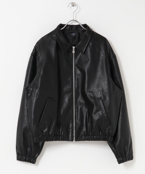 ITEMS URBANRESEARCH（アイテムズ アーバンリサーチ）の「F.L. ジップアップ ジャケット（ライダースジャケット・メンズ・BLK/FADED BLK/BRN/FADED BRN・M/L）」の12枚目の写真