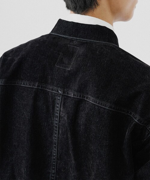 ADAM ET ROPE'（アダムエロペ）の「【ISKO】フロッキー デニムジャケット / ADAM ET ROPE' JEANS -PERS-（デニムジャケット・メンズ・ブラック系/ダークブラウン系・L/M）」の19枚目の写真