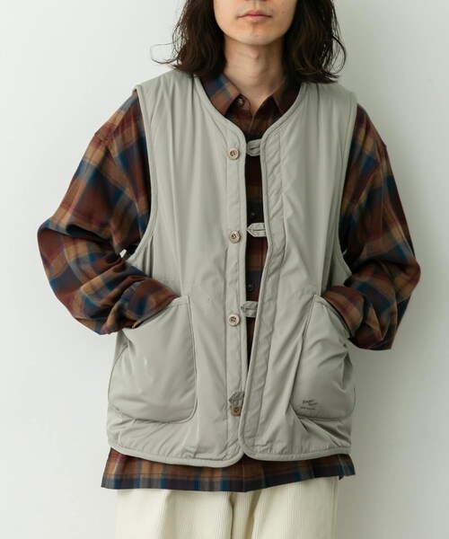 URBAN RESEARCH Sonny Label（アーバンリサーチサニーレーベル）の「ARMY TWILL　Weather Reversible Vest（ベスト・メンズ・GRAY/BLACK/KHAKI・M/L）」の20枚目の写真