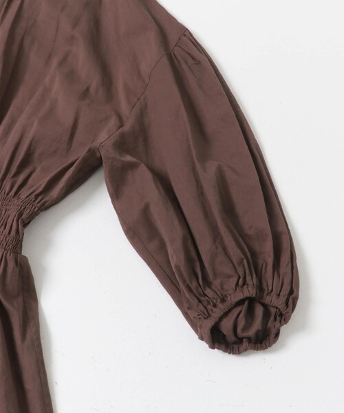 URBAN RESEARCH(アーバンリサーチ)の「コットンボイルシャーリングワンピース(ワンピース・レディース・BLACK/BROWN・Free)」の22枚目の写真