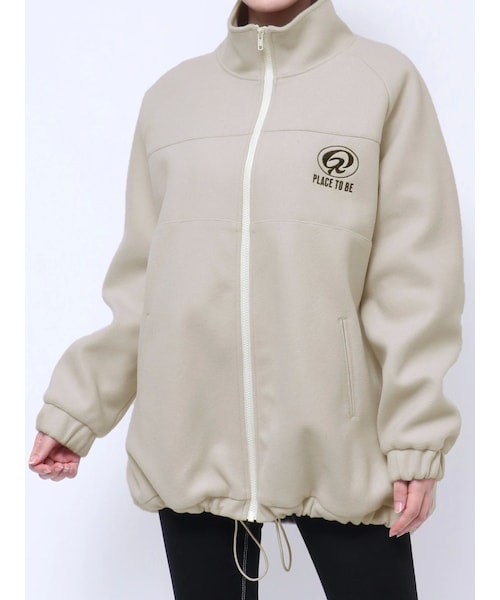 GYDA（ジェイダ）の「PLACE TO BE ブルゾン（ブルゾン・レディース・アイボリー/ブラック・F）」の2枚目の写真