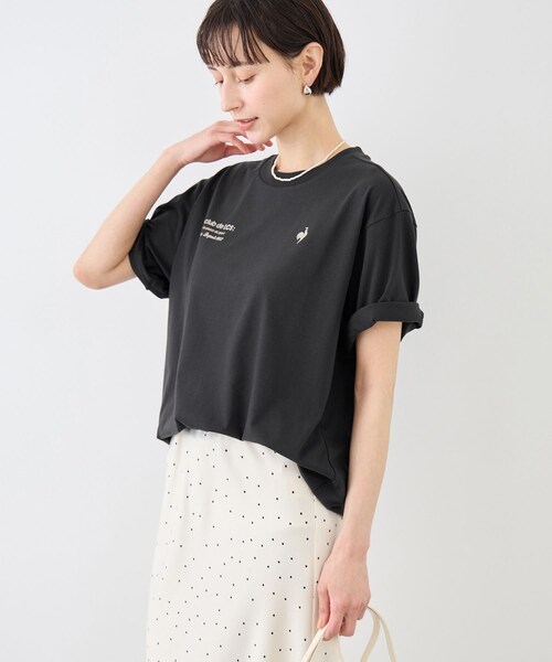 ROPE' PICNIC(ロペピクニック)の「【le coq sportif/ルコックスポルティフ】バックプリント半袖Tシャツ(Tシャツ/カットソー・レディース・ブラック/ホワイト/イエロー・M)」の7枚目の写真