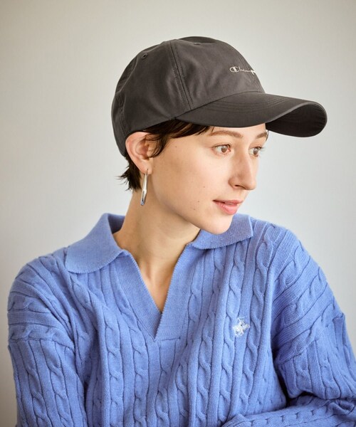 ROPE' PICNIC（ロペピクニック）の「【Champion/チャンピオン別注】Long visor cap/遮熱（キャップ・レディース・チャコール/キナリ/ブラウン/イエロー系・F）」の2枚目の写真