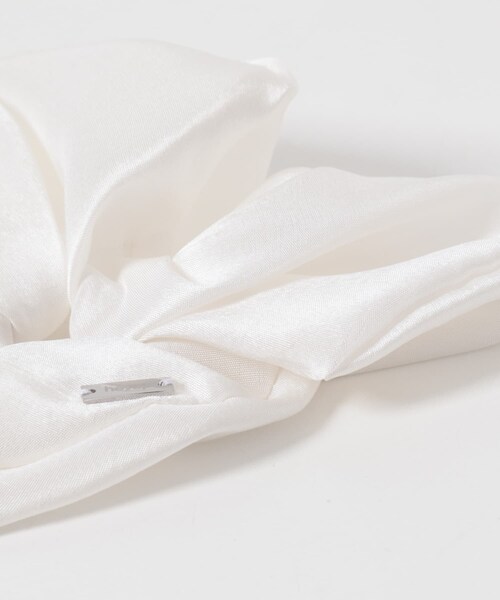 URBAN RESEARCH ROSSO（アーバンリサーチロッソ）の「heyep　Silk Heart Scrunchie Medium（ヘアゴム・レディース・BLACK/WHITE・-）」の6枚目の写真