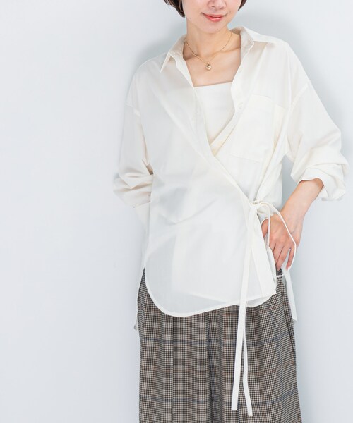 URBAN RESEARCH ROSSO（アーバンリサーチロッソ）の「マルチウェイデザインシャツ（シャツ/ブラウス・レディース・OFF/SAX・FREE）」の4枚目の写真