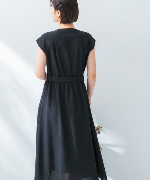 URBAN RESEARCH ROSSO（アーバンリサーチロッソ）の「『UR TECH DRYLUXE』ポケットデザインワンピース（ワンピース・レディース・MOCHA/NAVY/YELLOW・Free）」の17枚目の写真