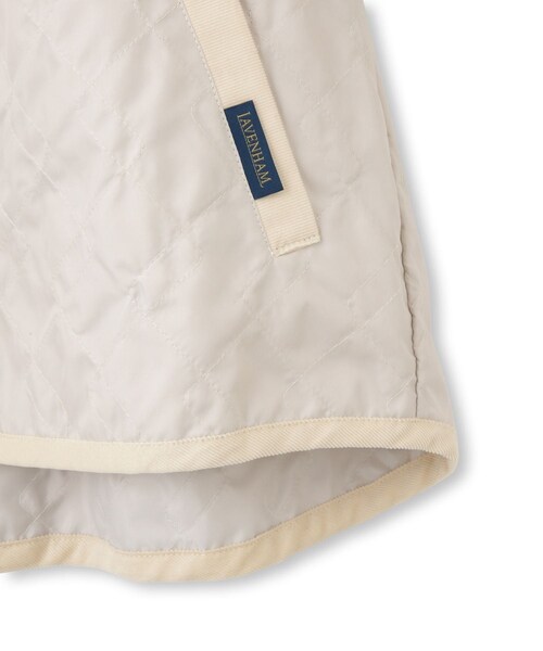 ADAM ET ROPE'(アダムエロペ)の「【LAVENHAM(ラベンハム)】UNWADDED BOMBER JACKET WOMENS(その他アウター・レディース・ブラック/ホワイト・10)」の8枚目の写真