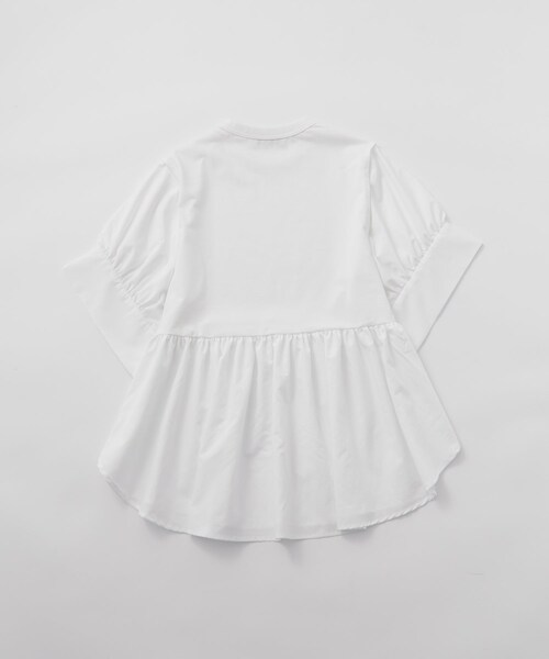 ADAM ET ROPE'（アダムエロペ）の「【サステナブル・UVカット】バウンスカフスプルオーバー（Tシャツ/カットソー・レディース・ブラック/ホワイト/ピンク/ベージュ・F）」の13枚目の写真