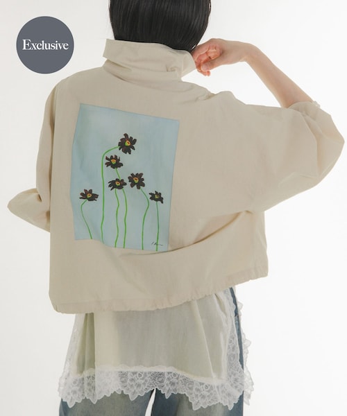 KBF(ケイビーエフ)の「『別注』Lee Izumida×KBF ブルゾン(ブルゾン・レディース・OFF/L.BEIGE/NAVY・One)」の2枚目の写真