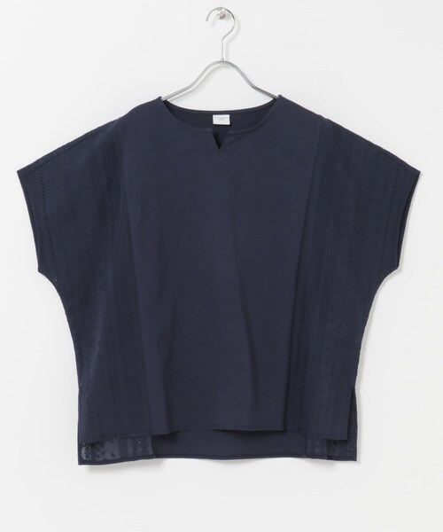 URBAN RESEARCH DOORS(アーバンリサーチドアーズ)の「サイドレース刺繍切替プルオーバー(その他トップス・レディース・OFF/MINTGRAY/NAVY・Free)」の9枚目の写真