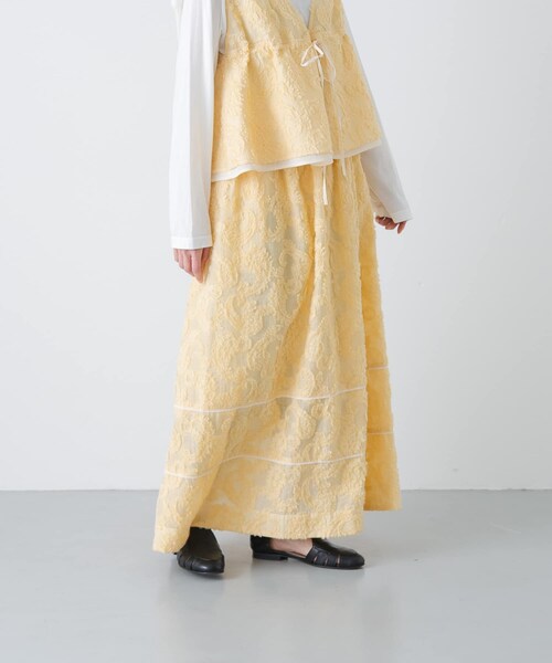 かぐれ（カグレ）の「susuri　ハバネラスカート（スカート・レディース・cream・1）」の4枚目の写真