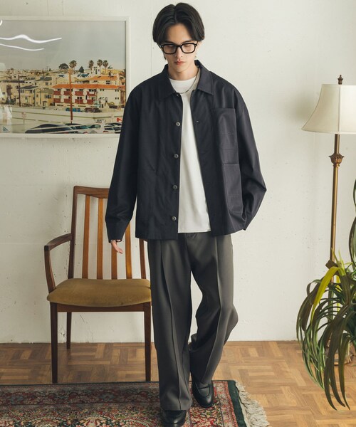 SENSE OF PLACE by URBAN RESEARCH（センスオブプレイスバイアーバンリサーチ）の「ピーチタッチカラーカバーオール（カバーオール・メンズ・CHARCOAL/BLUE GRAY/PINK・M/L）」の10枚目の写真
