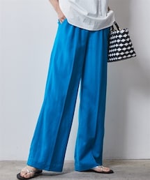 CHIC STYLE | 大きいサイズ レーヨン麻リラックスワイドパンツ シックスタイル(その他パンツ)