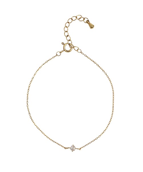 EATME（イートミー）の「ワントップストーンブレスレット（ブレスレット・レディース・ピンク/ゴールド・F）」の4枚目の写真