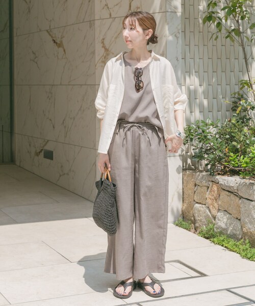 ITEMS URBANRESEARCH（アイテムズ アーバンリサーチ）の「シアーポケットスキッパーシャツ（シャツ/ブラウス・レディース・WHT/L.BLU/NVY・FREE）」の8枚目の写真