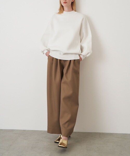 URBAN RESEARCH ROSSO（アーバンリサーチロッソ）の「ELENDEEK　FORM SLEEVE OVER KNIT（ニット/セーター・レディース・YLW/OWHT/BLACK/PPL・FREE）」の8枚目の写真
