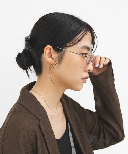 KBF（ケイビーエフ）の「メタルフレームサングラス（メガネ・レディース・BROWN/CLEAR・One）」の8枚目の写真