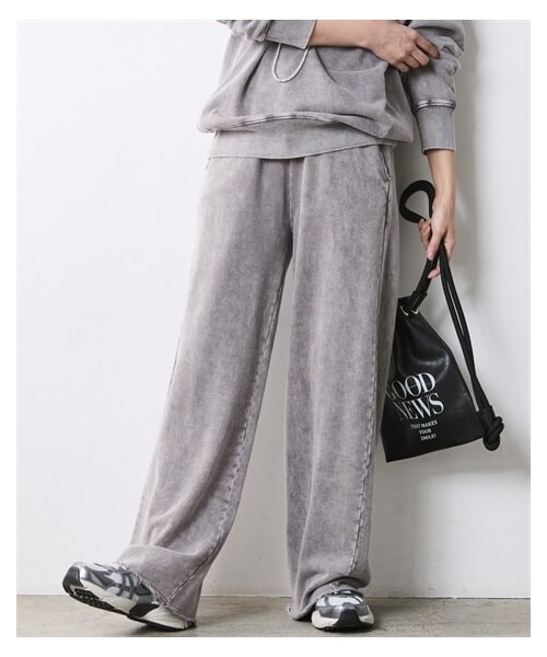 nissen（ニッセン）の「綿100％硫化染スウェットパンツ＜大きいサイズ有＞シックスタイル（パンツ・レディース・グレー系/チャコール系・6L/8L/10L）」の3枚目の写真