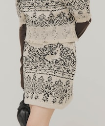 KBF | ジャガードニットスカート(スカート)