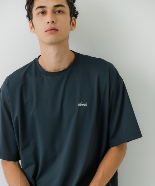 URBAN RESEARCH(アーバンリサーチ)の「『別注』NANGA×URBAN RESEARCH RASH GUARD SHORT-SLEEVE(Tシャツ/カットソー・メンズ・BLACK/CHARCOAL・M/L)」の8枚目の写真