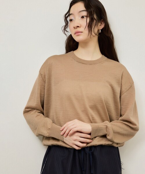 ADAM ET ROPE'(アダムエロペ)の「【BATONER for ADAM ET ROPE'】別注CHOMA CREW NECK(Tシャツ/カットソー・レディース・ブラウン/ピンク系・2)」の5枚目の写真