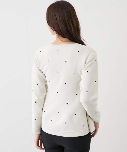 Jayro(ジャイロ)の「ドット刺繍ニット(ニット/セーター・レディース・ブラック/オフホワイト/ピンク・M)」の14枚目の写真