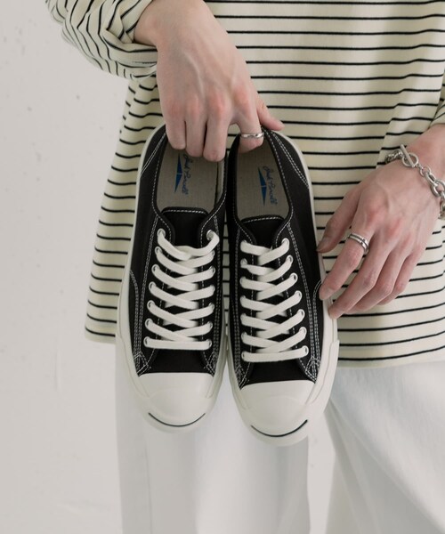 SENSE OF PLACE by URBAN RESEARCH(センスオブプレイスバイアーバンリサーチ)の「Converse JACK PURCELL CL(スニーカー・メンズ・WHITE/BLACK・26/27/28)」の2枚目の写真