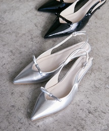 Juze | スリングバックリボンミュール(パンプス)