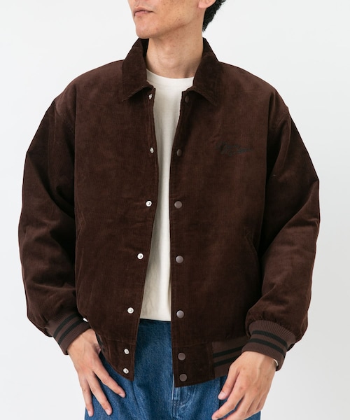 URBAN RESEARCH Sonny Label（アーバンリサーチサニーレーベル）の「『別注』GEM SPORTSWEAR×Sonny Label　コーデュロイパデッドブルゾン（ブルゾン・メンズ・ダークブラウン/ネイビー・M/L）」の6枚目の写真