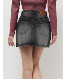 EVRIS | 【RUNWAY channel/新宿店限定】レースグラフィックデニムミニスカート(デニムスカート)