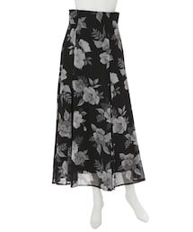 MERCURYDUO | ぼかしフラワーフレアスカート(スカート)